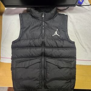 Jordan Black Puffer Vest for Kids